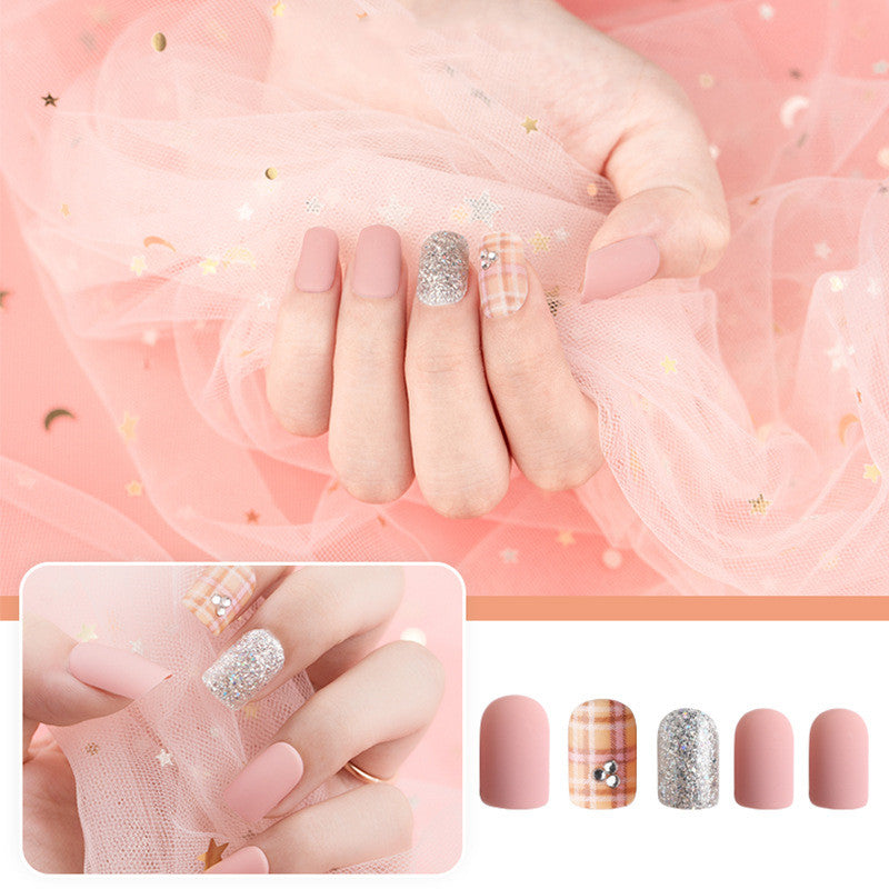 DIY Glitter Boxed Waterproof Fake Nail Patch