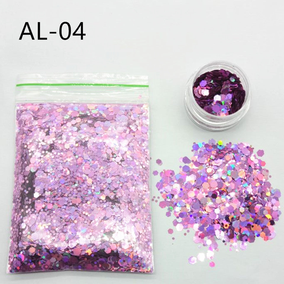 10g Nail Art Big Sequins Mixed Sequins Glitter Powder