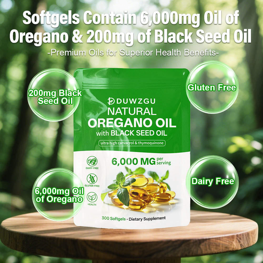 180 Softgel Capsules Of Oregano Oil